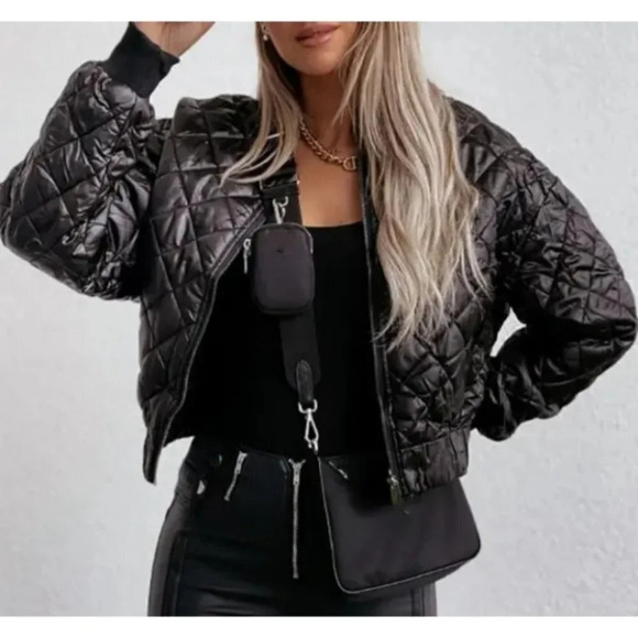 Women's Quilted Puff Jacket by Chic Me (size XL) - Picture 5 of 7